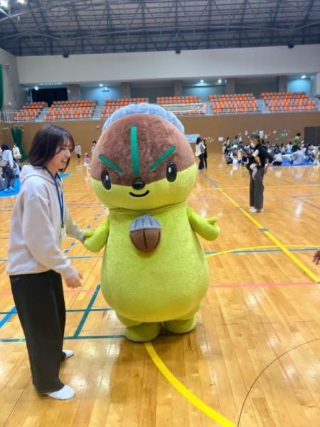 モリスちゃんと会場の写真