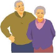 イラスト:おじいさんとおばあさん