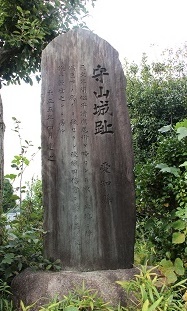 写真:守山城址碑