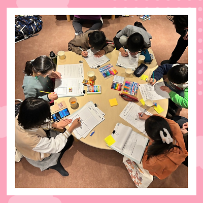 第6回子ども実行委員会にてインタビュー結果をまとめている写真