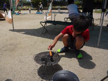 写真：なるこプレーパークの様子