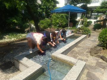 写真：絞りの洗い