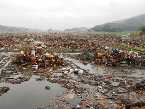 被災地の写真