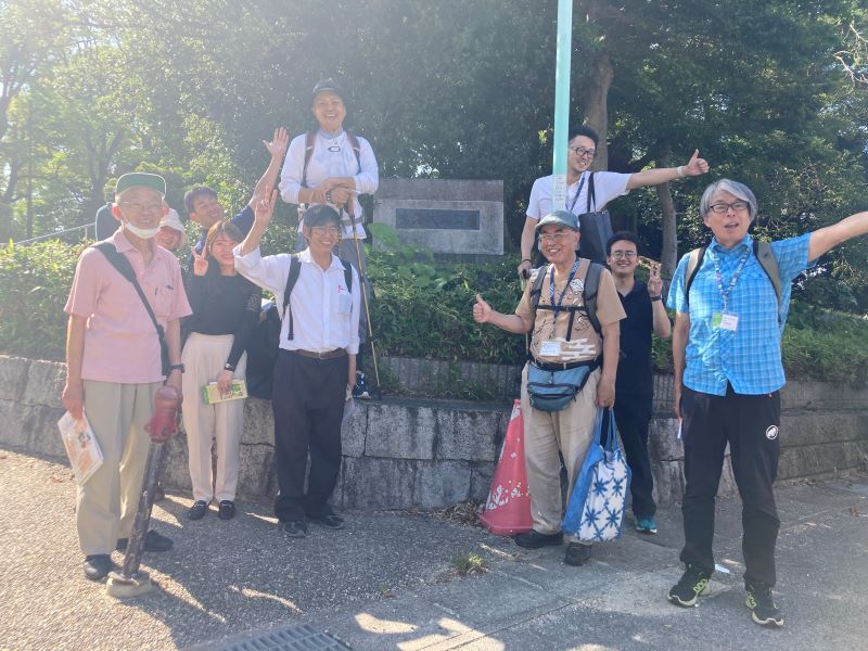 写真:鳴海城で記念撮影!