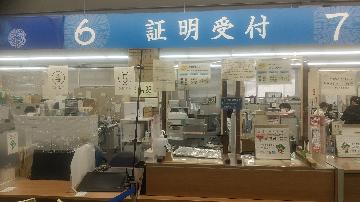 写真：6番受付窓口