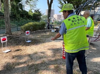 写真：防災活動の様子