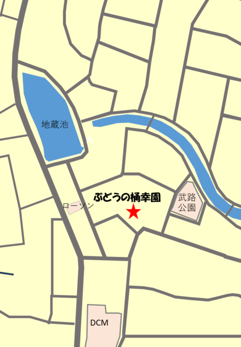 ぶどうの桶幸園の地図