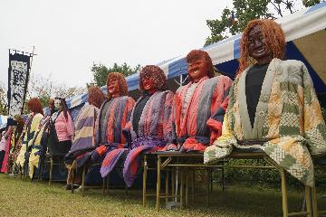 写真:猩々揃いの様子