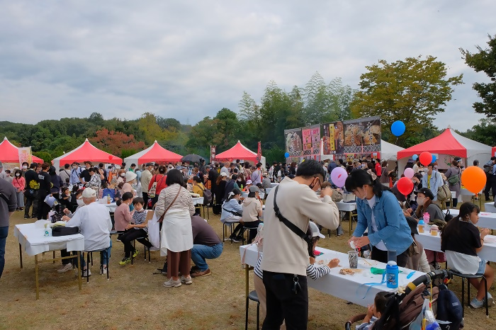 写真:宿場名物市の様子