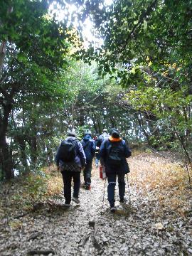 写真：鷲津砦の上り坂