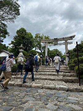 写真：成海神社の参道