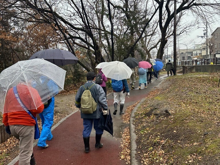 写真:今から出発します!