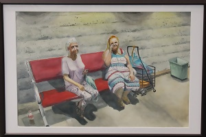 写真：洋画の部　教育委員会賞受賞作品