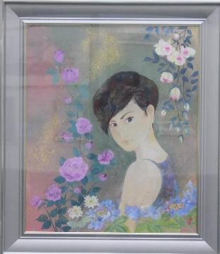 写真：日本画の部　区文化協会長賞受賞作品