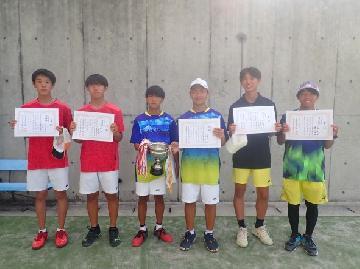 男子の部、上位入賞者の写真