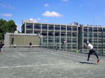 男子の部、試合中の写真