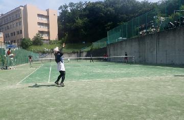 女子の部、試合中の写真