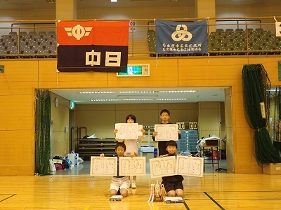 写真:男子の部の入賞者