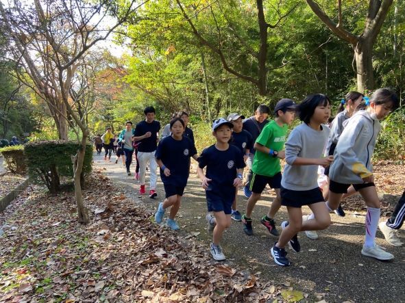 写真：ジョギング参加者の様子