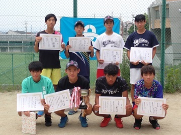 男子の部、上位入賞者の写真