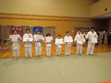 写真：各部門の優勝者