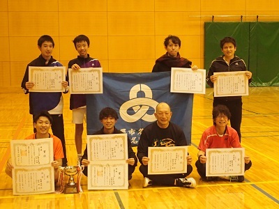 写真：男子の部の入賞者