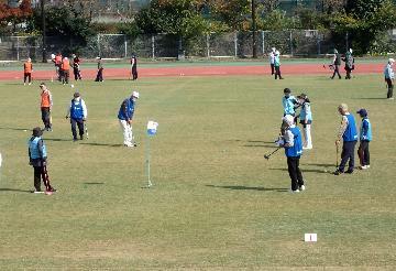 写真:グラウンド・ゴルフ大会の様子