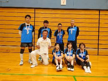 写真:レクリエーションインディアカ大会(混合の部)準優勝チームの様子