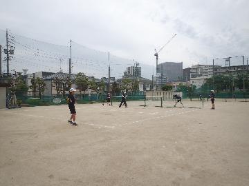 男子の部、試合中の写真