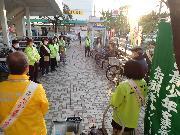 写真:キャンペーンの説明をする様子