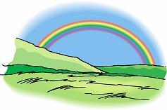 イラスト:虹、こころのやすらぐ風景