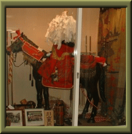 引山東組の馬標(だし)などの写真