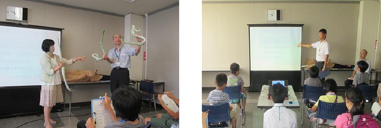 写真：区長あいさつと衛生講話