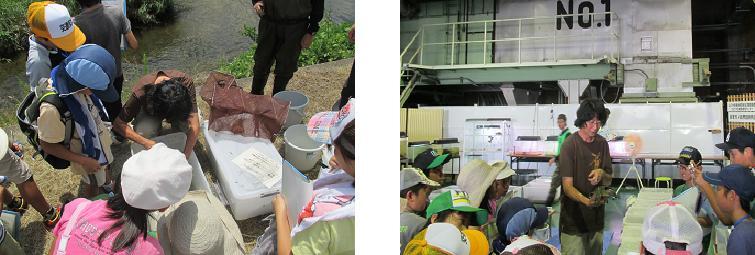 写真：なごや生物多様性センターでの様子