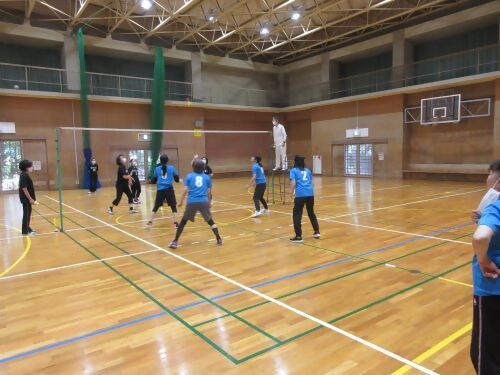 写真：女子の部の試合の様子