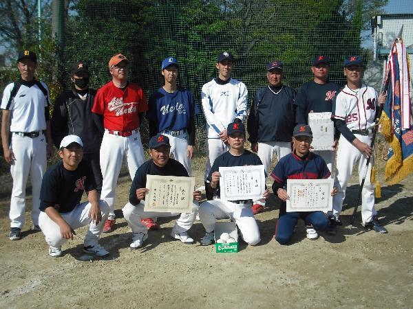 写真：優勝の植田東学区チーム