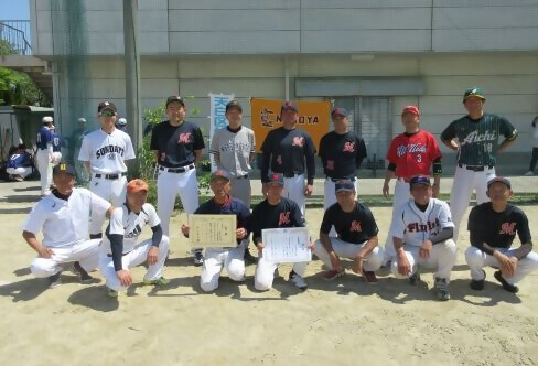 写真：準優勝の植田東学区チーム