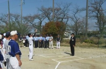 写真：原学区の選手宣誓