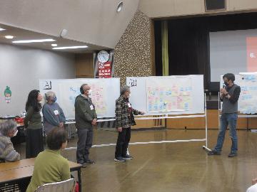 写真：令和5年度天白区コミュニティ交流会　交流会の様子（発表）