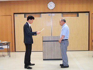 写真：授賞式の様子3（森山様）