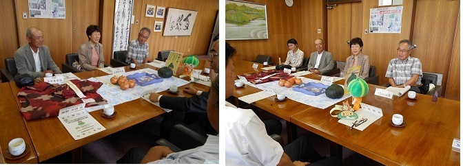 写真：表彰状伝達式後の懇談会の様子です