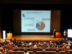 写真：猪田先生の認知症講演会の様子です