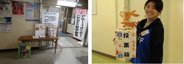 写真：投票箱の様子です