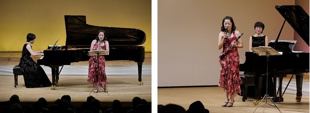 写真：北野美幸さんのクラリネット演奏の様子