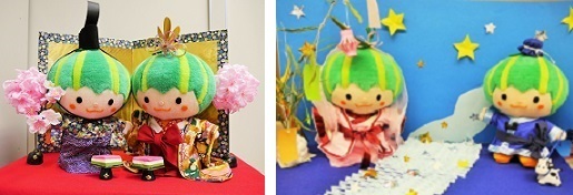 写真：ひな祭りかぼっちと七夕かぼっち