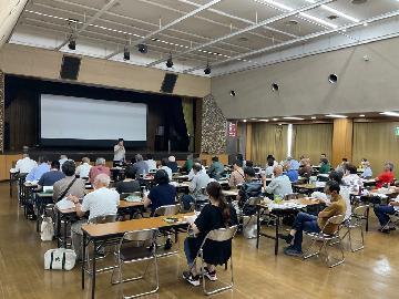 区役所による講話の写真