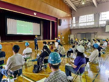 写真：区役所による講習の様子