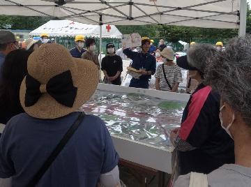 防災訓練の写真（ブースA）