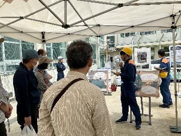 水防訓練の写真（ブースA2）