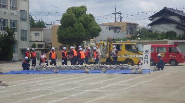 水防訓練の写真（総合演習2）